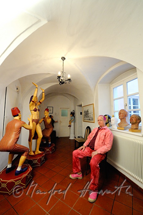 gallery owner Nick Treadwell in his museum