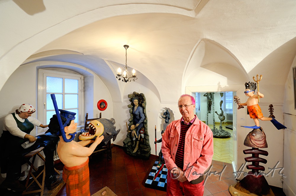 gallery owner Nick Treadwell in his museum
