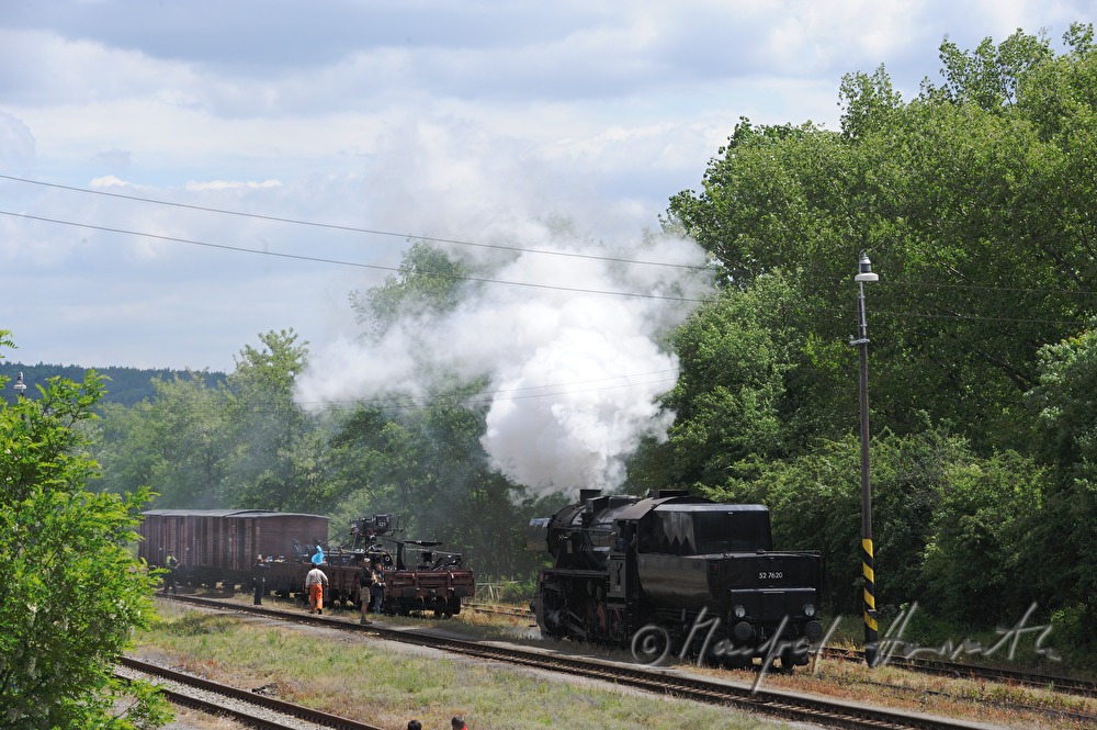 steam engine in the railway station