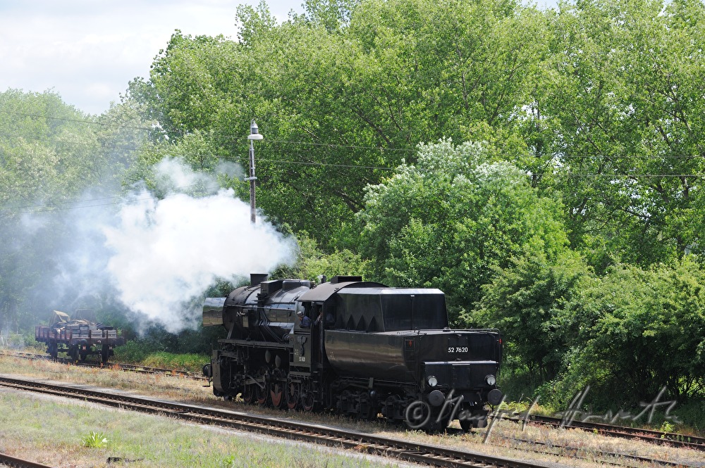 steam engine in the railway station