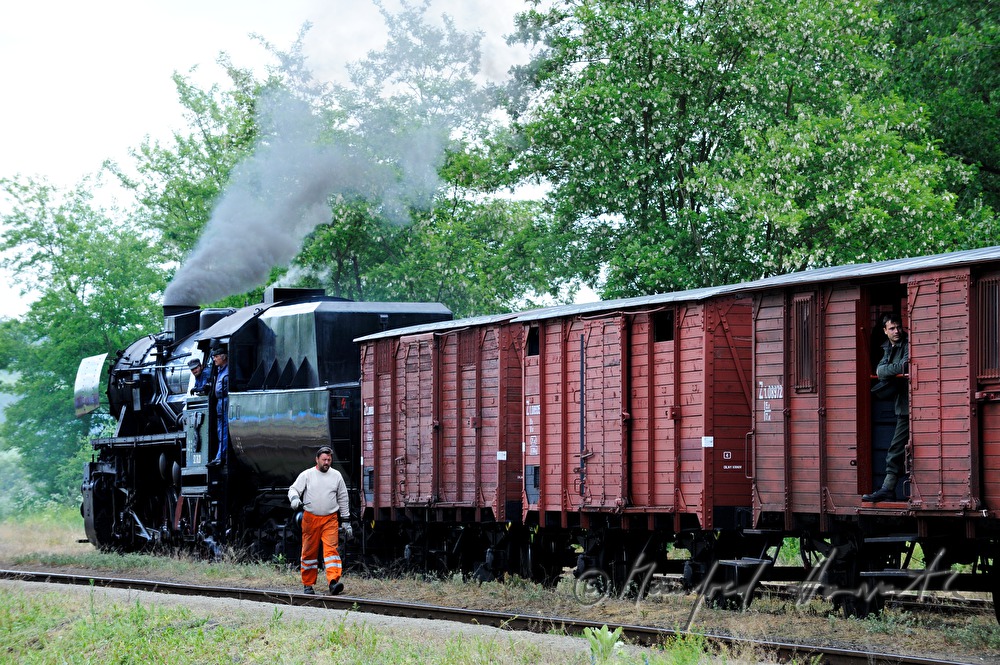 steam engine in the railway station