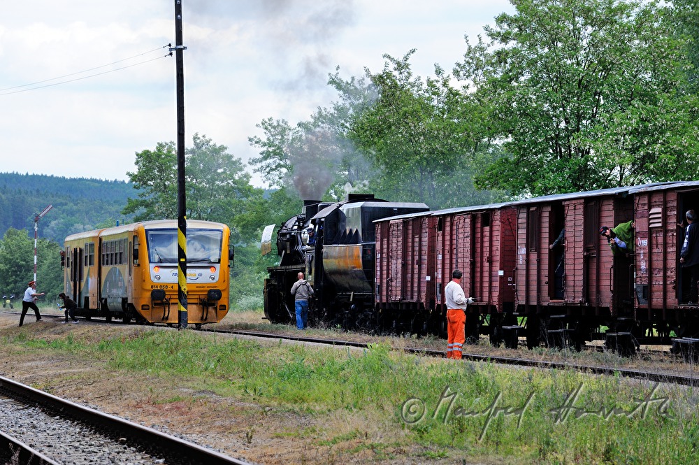 steam engine in the railway station