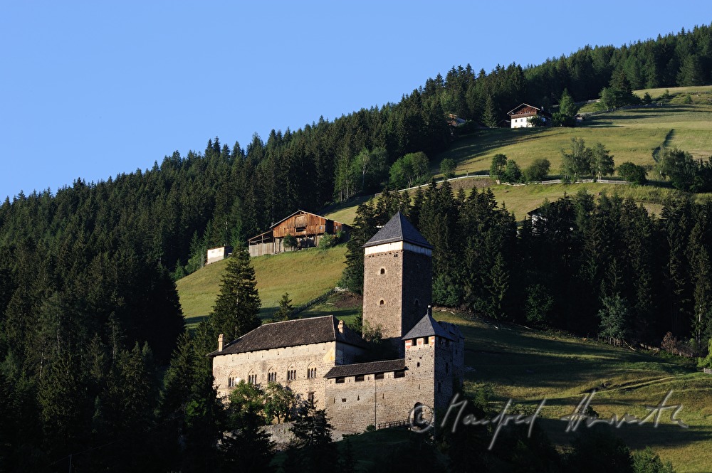 Castle Reineck and farmhouses