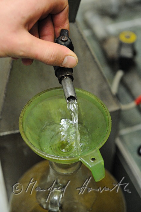 pine oil production Eschgfeller, bottling of pine oil