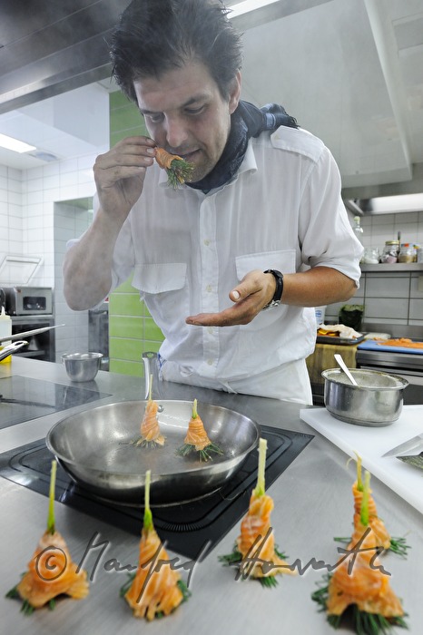 Hotel Bad Schoergau, kitchen, Gregor Wenter cooks