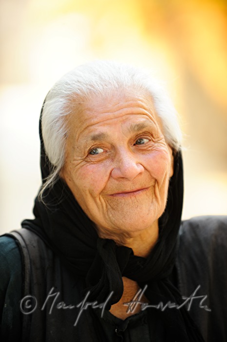 greek granny in traditional dress