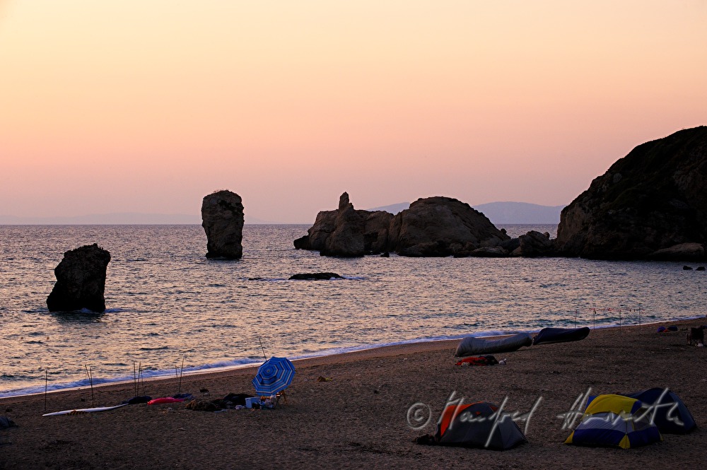 tents near the beach