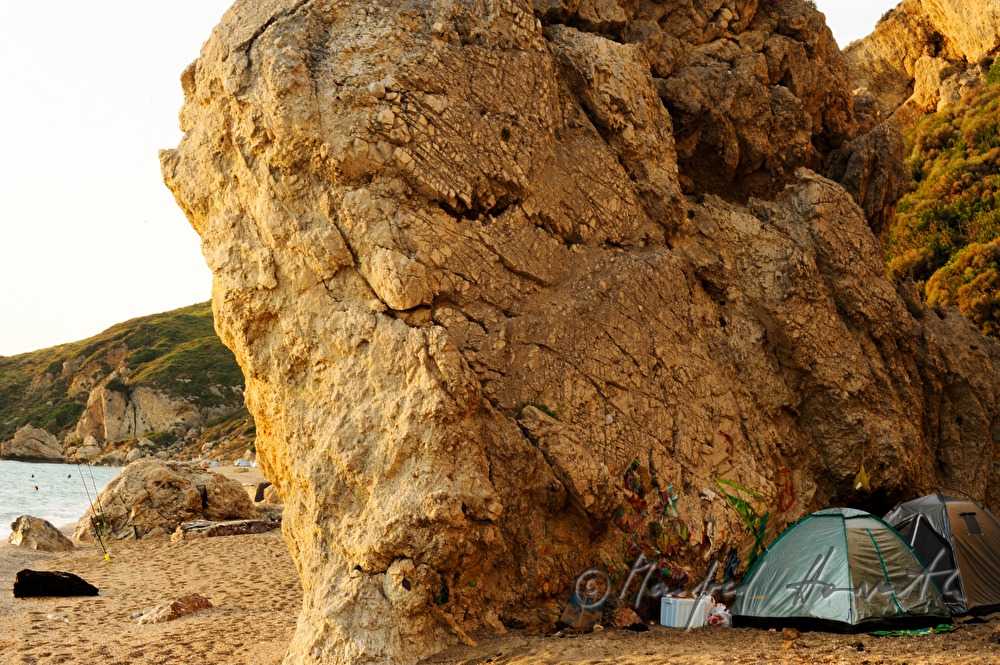 tents near the beach