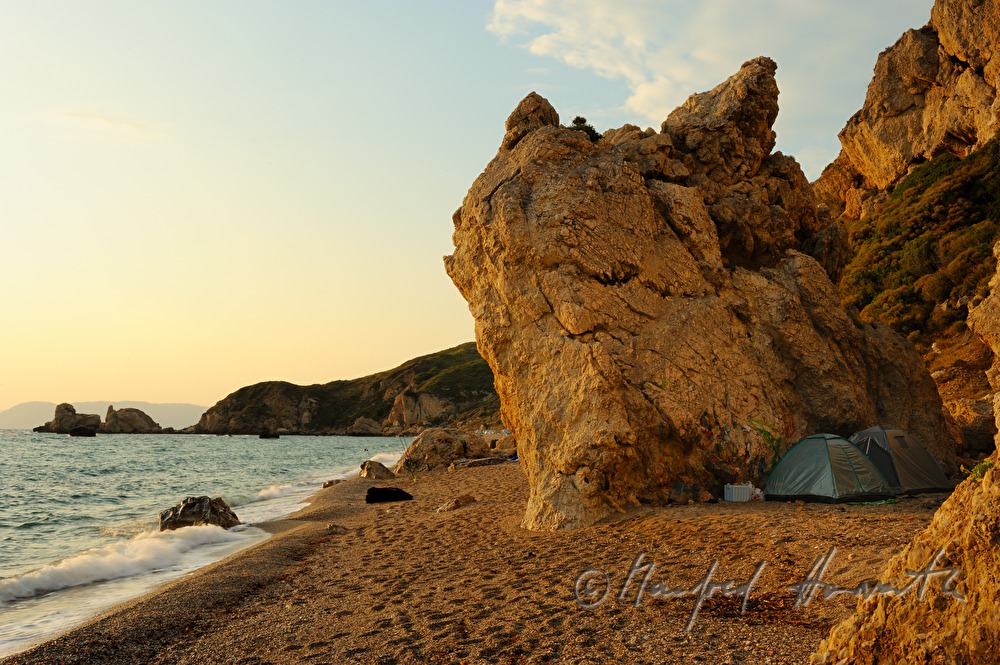 tents near the beach
