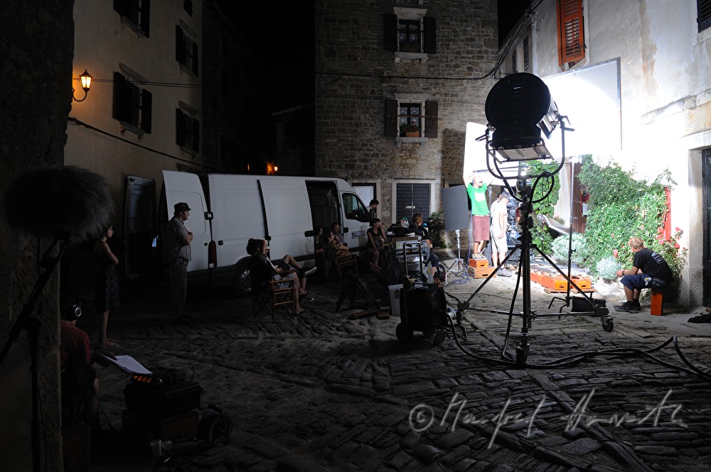 setup for a film shooting