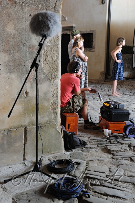 setup for a film shooting