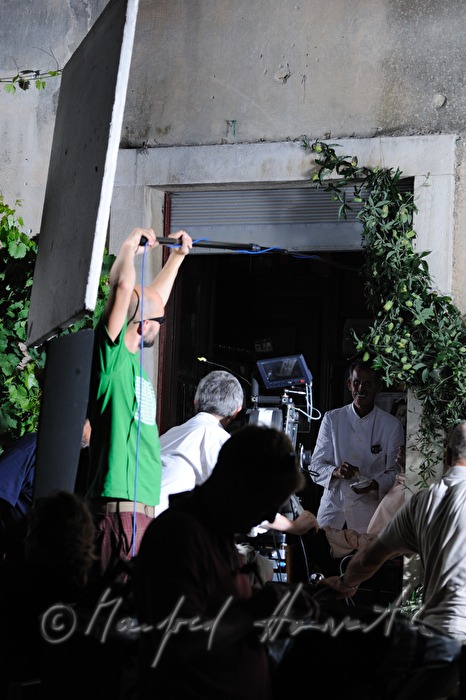 setup for a film shooting