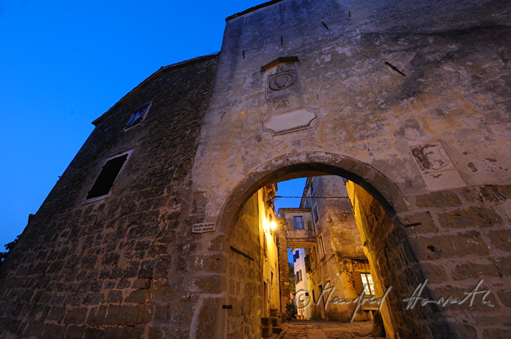 old city gate and town walls
