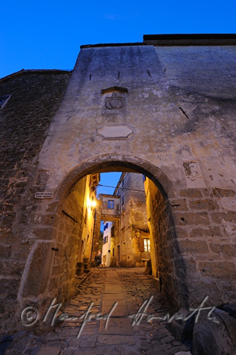 old city gate and town walls