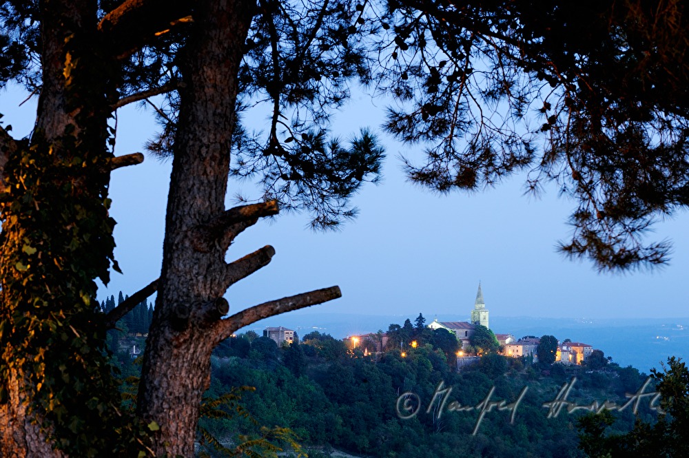 view from the cemetery