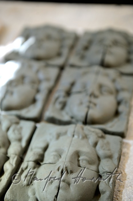 art piece made of clay