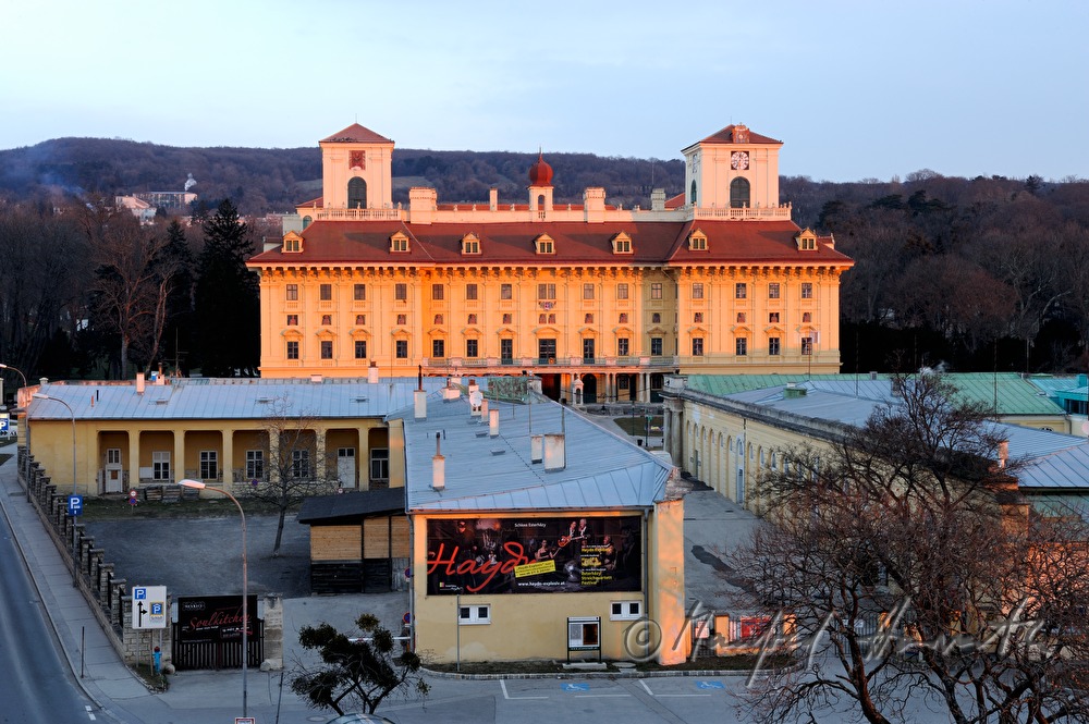 view with park in front of the castle