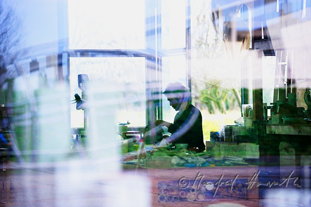 view into the studio of  Katsuhito Nishikawa