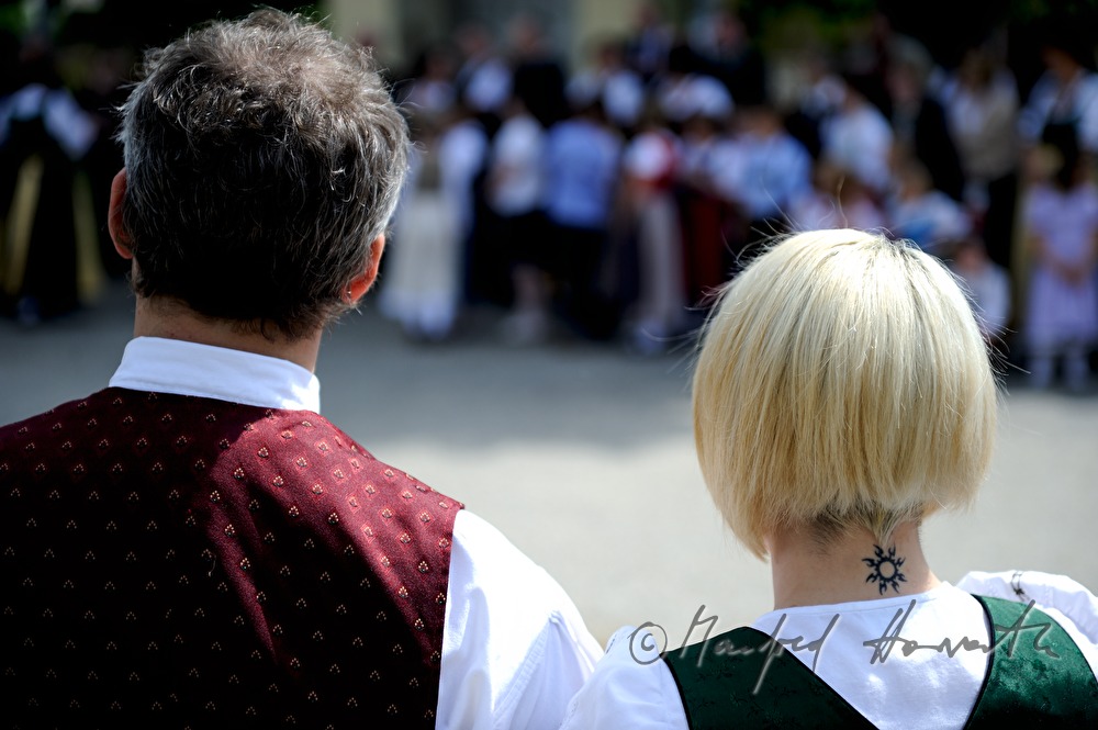 visitors at the dance for Whitsuntide