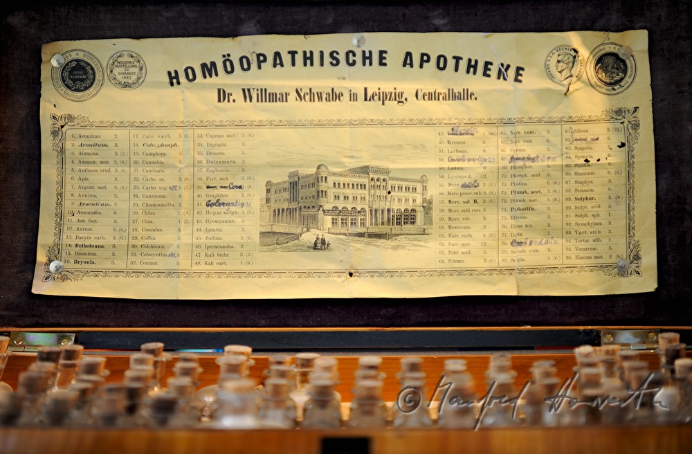 medicine cabinet with homeopathic globules