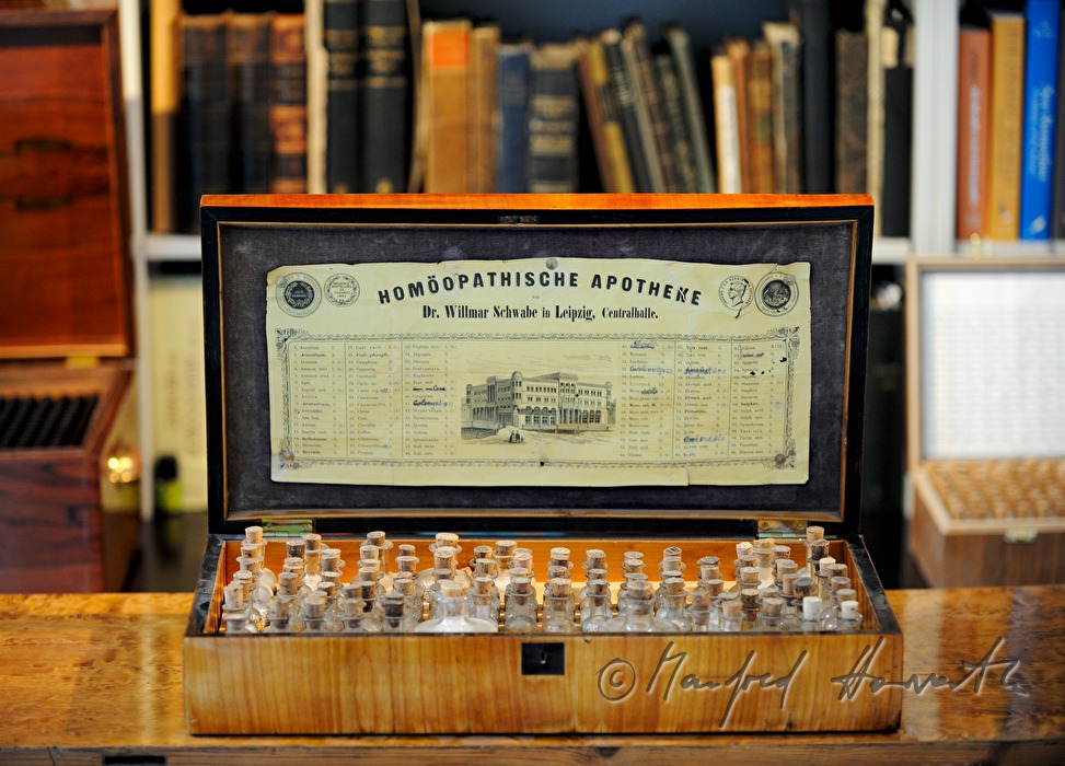 medicine cabinet with homeopathic globules