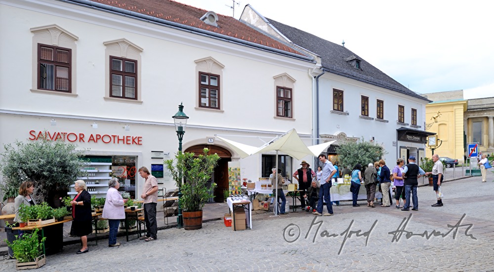 herbal market in front of the pharmacy