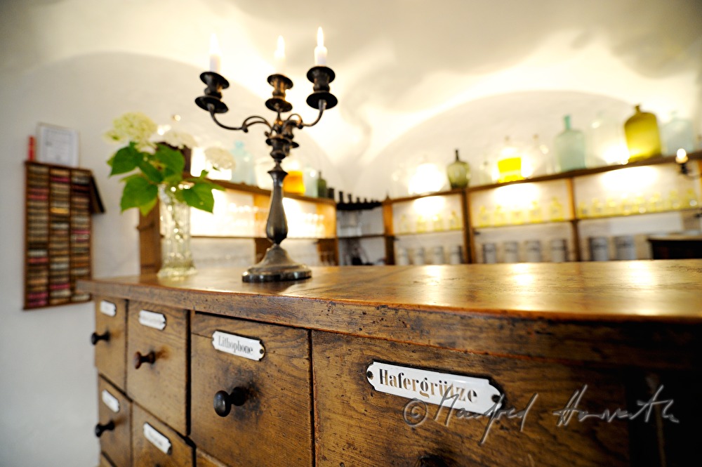 display of a historic medical dispensary