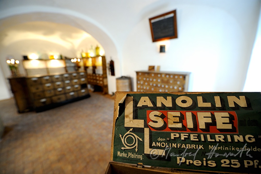 display of a historic medical dispensary