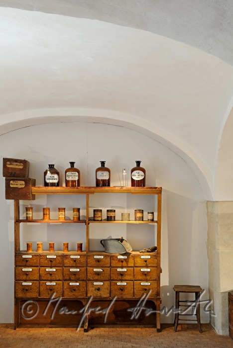 display of a historic medical dispensary