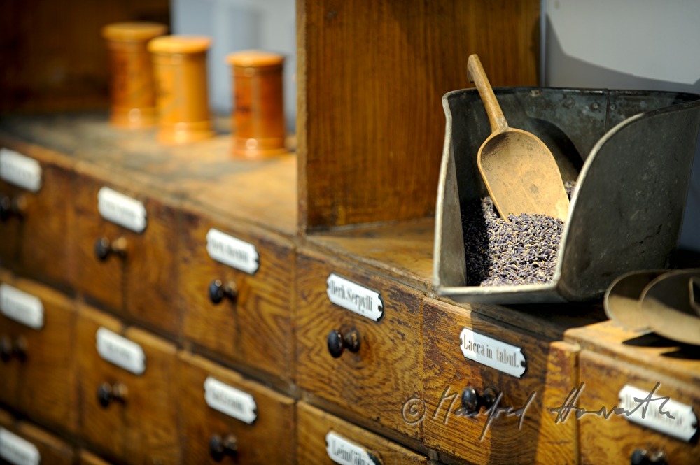 lavender seeds on an ols shelf
