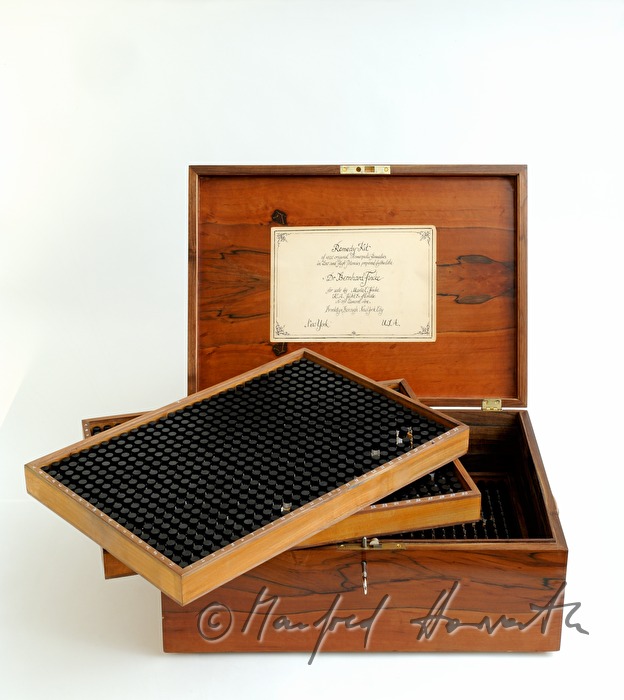 medicine cabinet with homeopathic globules