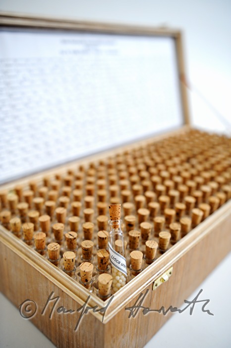 medicine cabinet with homeopathic globules