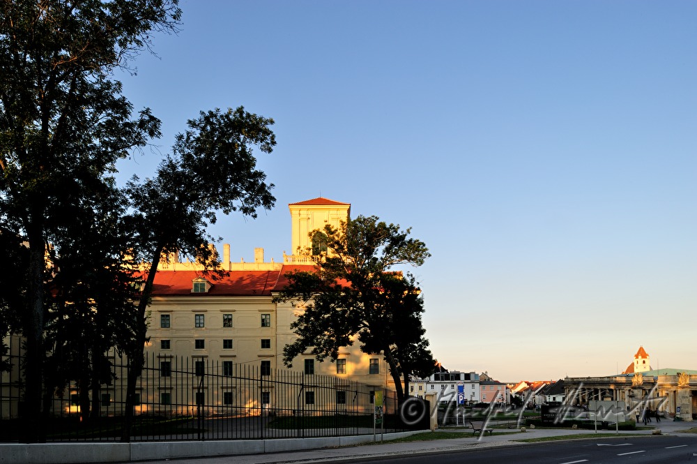 view into the main street to the cathedral