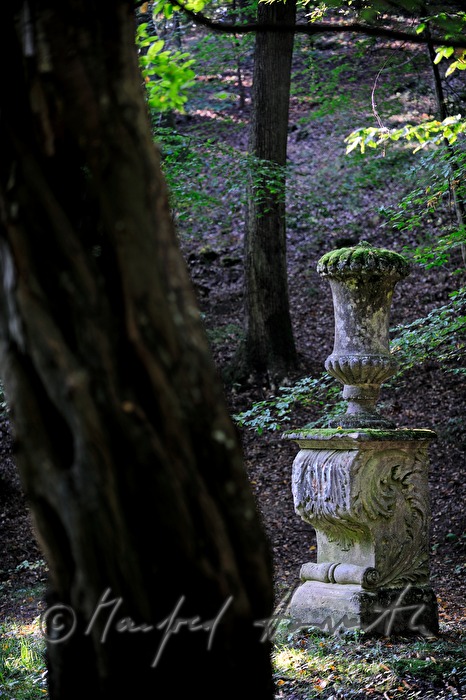 baroque stela in the forest of castle Maissau