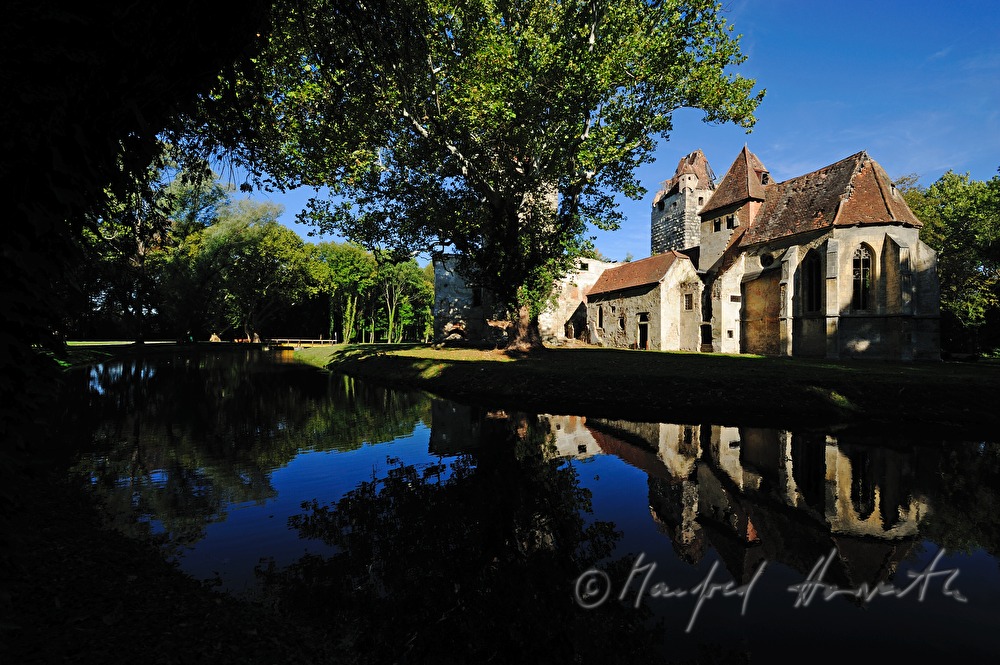 Castle Pottendorf is set on a lake