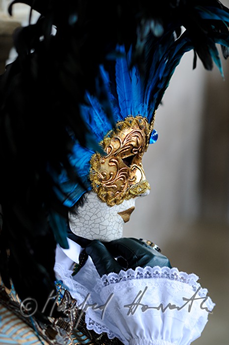 disguised man at the carnival near the Doge's Palace