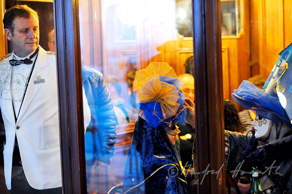 disguised women at the carnival