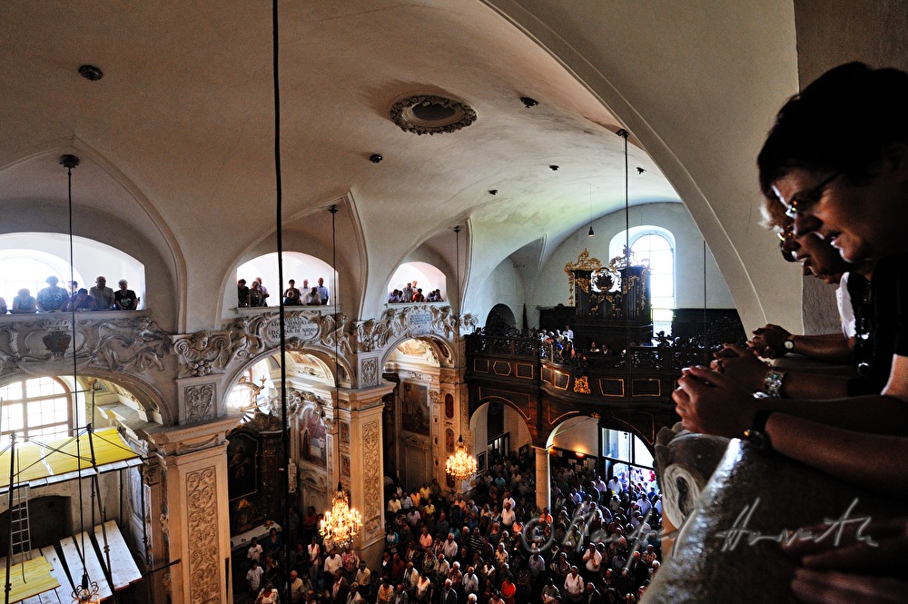 service at the Basilika Maria Loretto