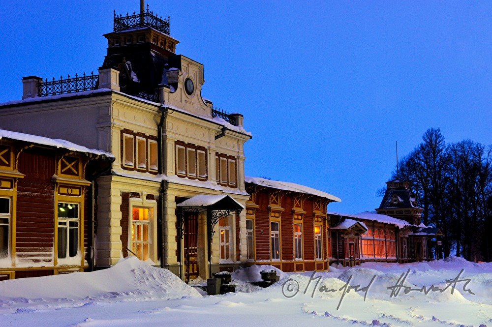 snowed up railway station