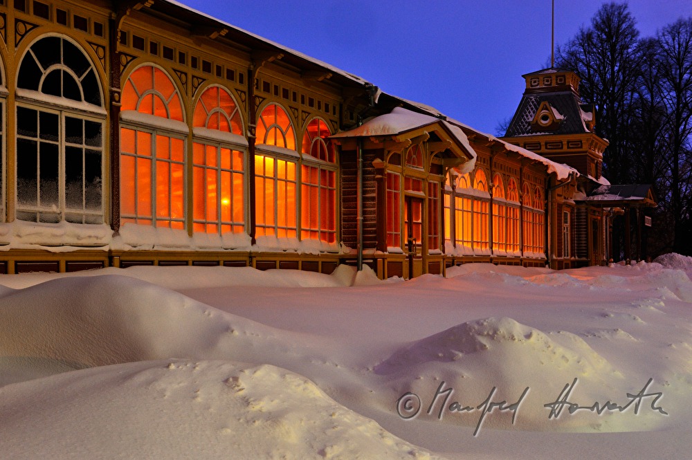 snowed up railway station