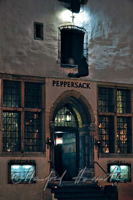 entrance to the restaurant Peppersack