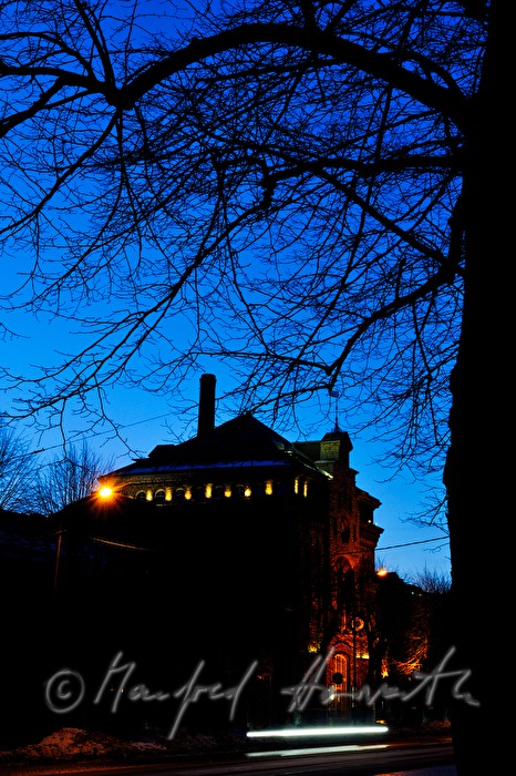 chimney of the former gasworks