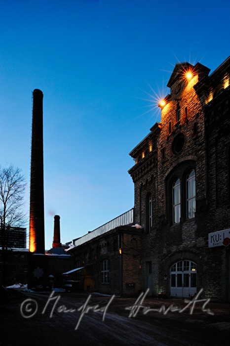 chimney of the former gasworks