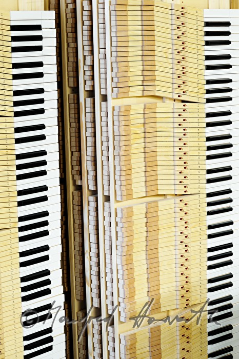 consoles for pianos in the workshop