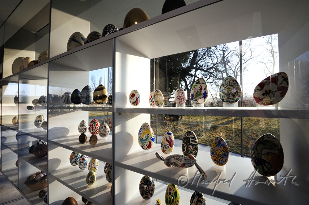 collection of eggs in Wander Bertonis Egg Museum