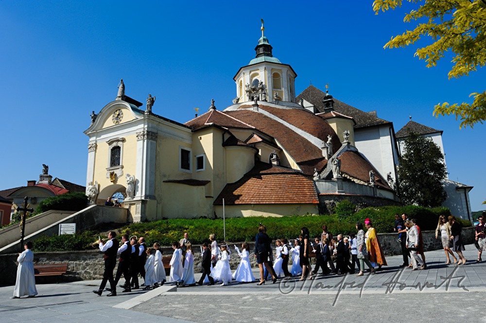 procession around the church on Corpus Christi Day