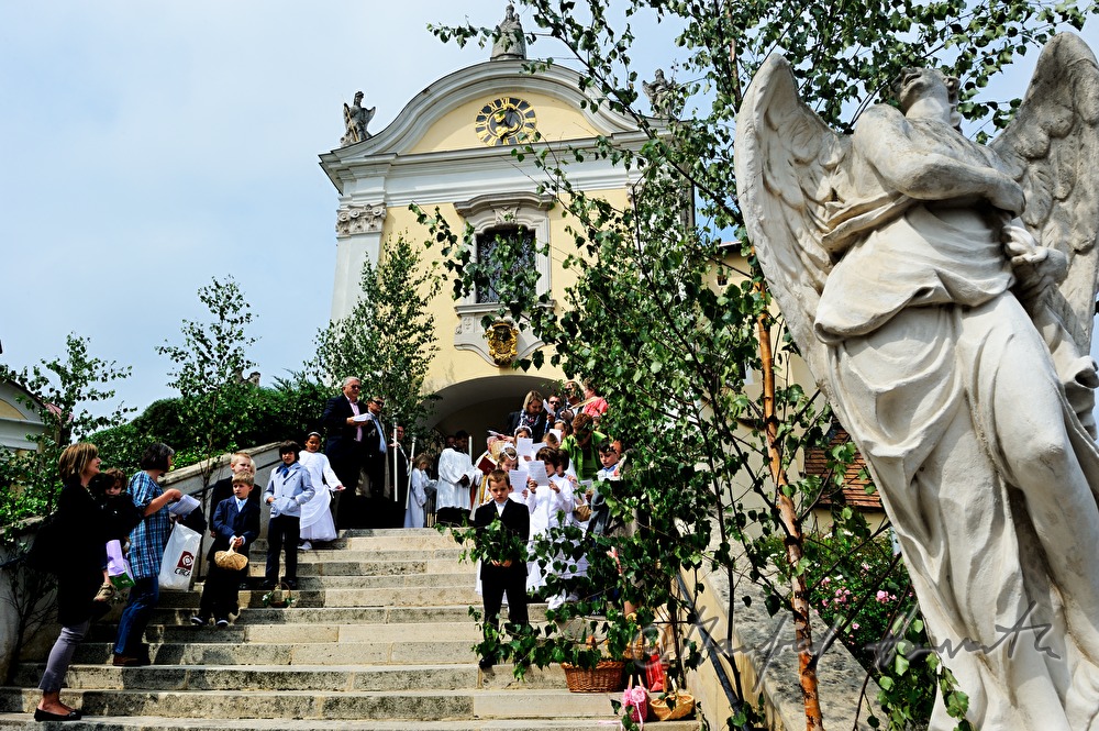 procession around the church on Corpus Christi Day