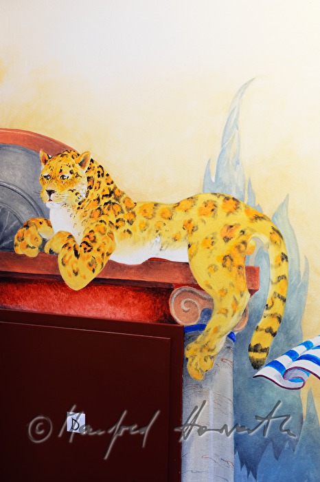 leopard-painting and closet door