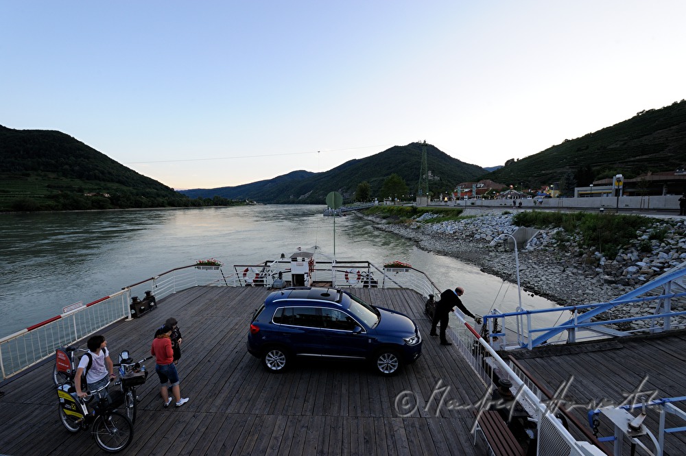 the flying bridge crosses the Danube