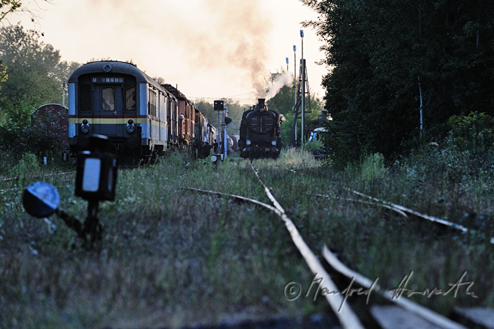 steam locomotive kkStB 190.13 near the railroad museum